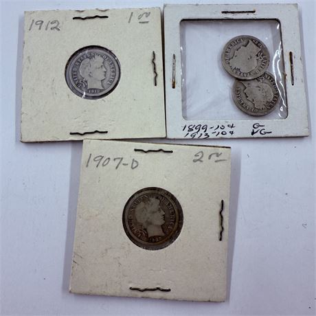 4 Barber Dimes
