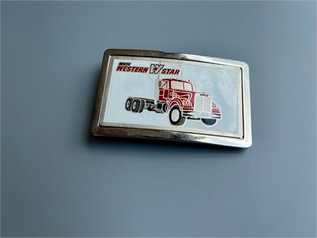 White western star truck belt buckle