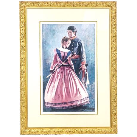 Don Stivers 1986 Signed Limited Edition Print 475/2500 Civil War Couple