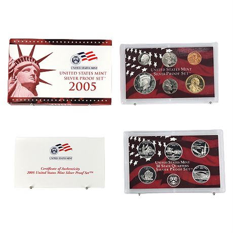 2005-S US Mint Silver Proof Set w/ COA