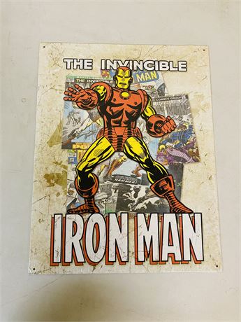 12.5x16” Iron Man Metal Sign