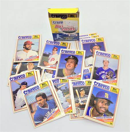 1988 Topps Revco League Leaders