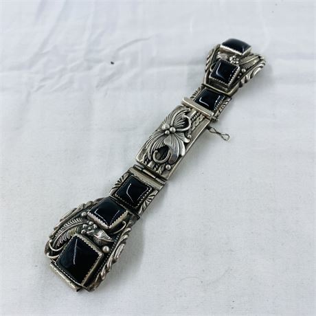 Amazing 80g Les Baker Navajo Sterling Watch Band