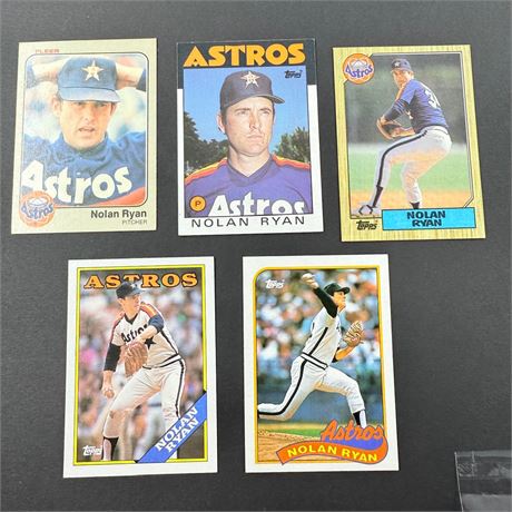 5 Nolan Ryan Cards
