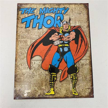 Thor 12.5x16” Metal Retro Sign