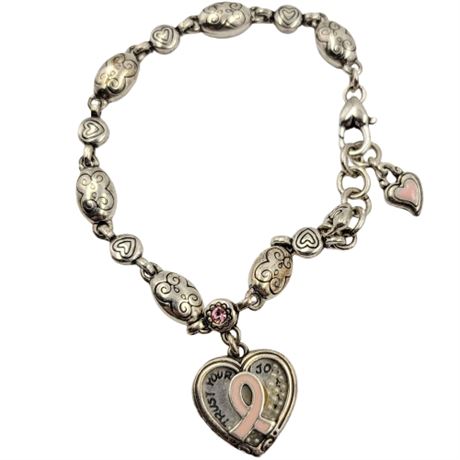 Brighton Breast Cancer Awareness Trust Your Journey Charm Bracelet