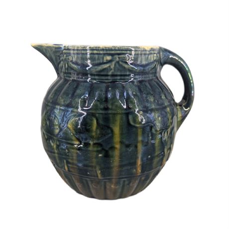 Roseville Pitcher Trees Brown Green Blue Drip