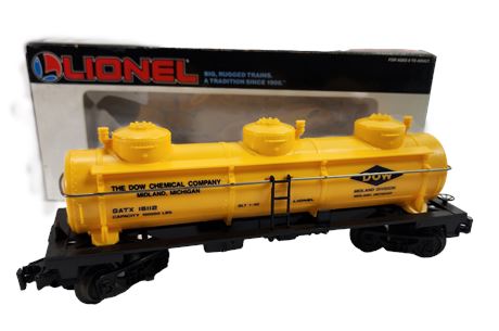 Lionel Dow Chemical Three Dome Tank Car 6-16112