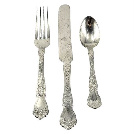 1800s Wallace Wilmington Flatware Place Setting