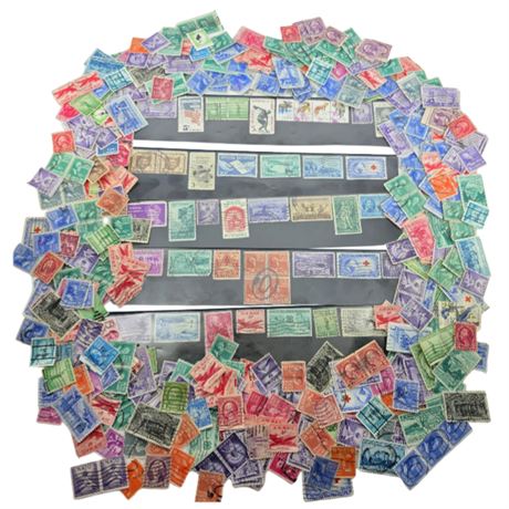 Huge lot of VTG Stamps--over 300
