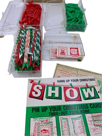 1962 Norcross Christmas Card Holiday Display Kit