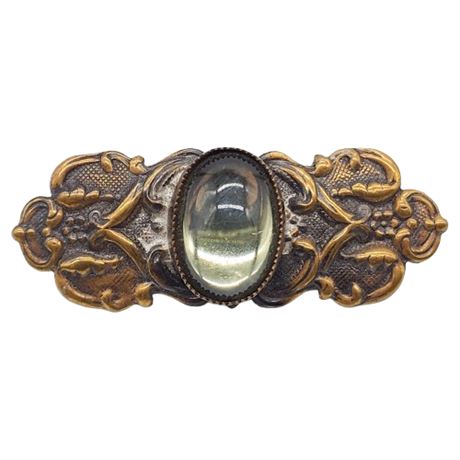 Vintage Victorian Revival Jelly Belly Bar Brooch