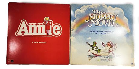 VTG Muppets & Annie Soundtrack Records