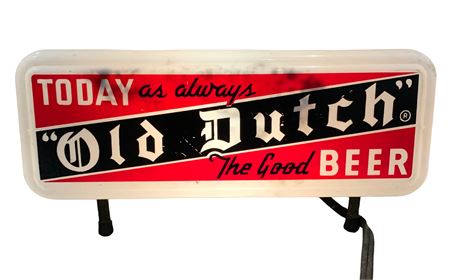 Working Old Dutch Beer Bar Light Up Vintage Advertising Sign