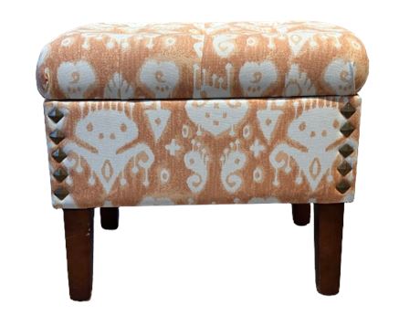 Ikat Storage Stool Second of Two Available