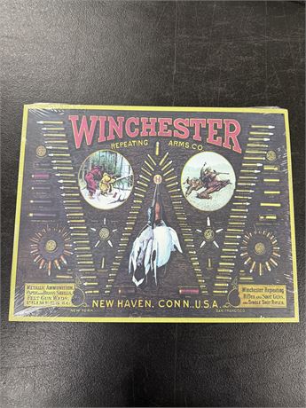 Winchester 12.5x16” Metal Retro Sign