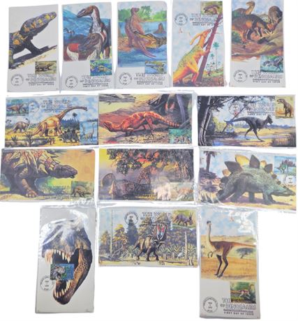 FDC World of Dinosaurs #3136, Barre
