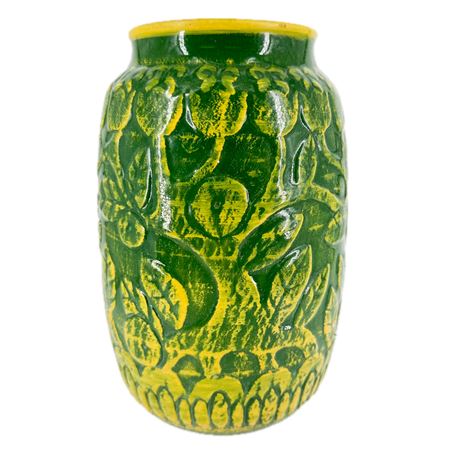 Vintage Cowan Pottery Lemon Tree Vase By Thelma Frazier Winter
