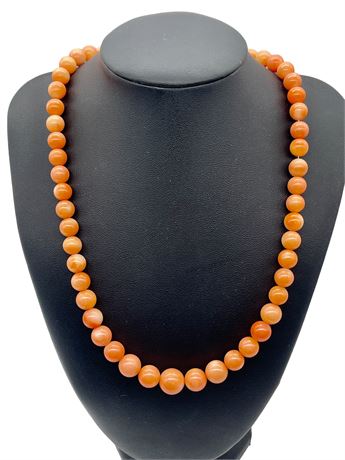 Polished Coral Necklace