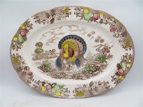 Vintage Turkey Platter Made in Japan #2