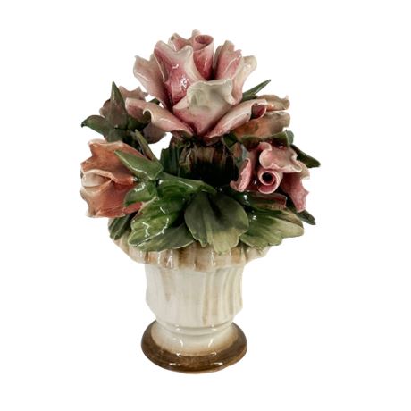 Capodimonte Floral Figural Bouquet