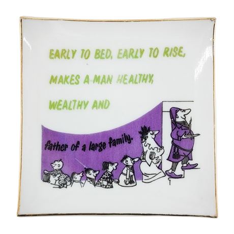 Vintage ARTMARK Risqué Novelty Decorative Wall Plate