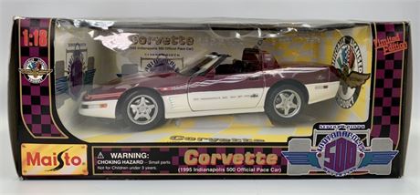 NOS 1:18 Scale 1995 Indianapolis 500 Corvette Pace Car Die Cast Model