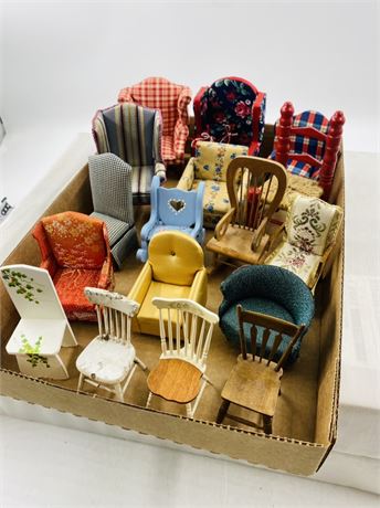 Vtg Miniature Chair Lot