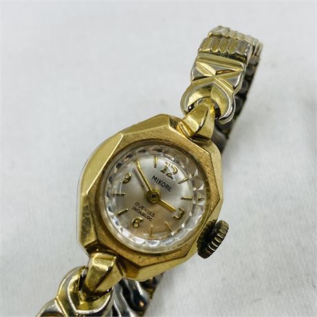 Antique Mikore 17j Swiss 10k RGP Bezel Watch