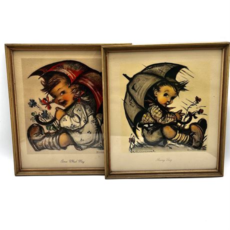 Vintage Prints - “Rainy Day” & “Come What May”