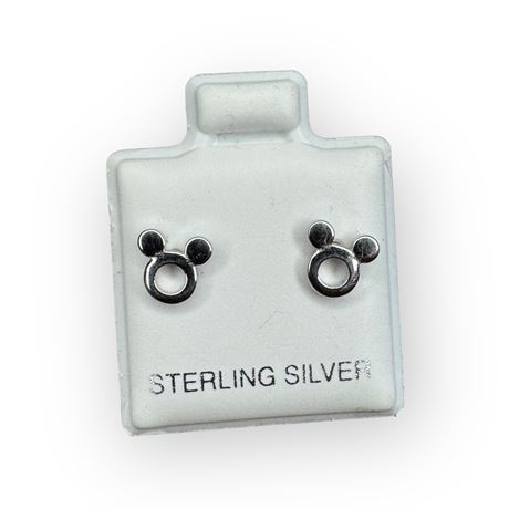 Mickey Ears - Sterling Silver Earrings