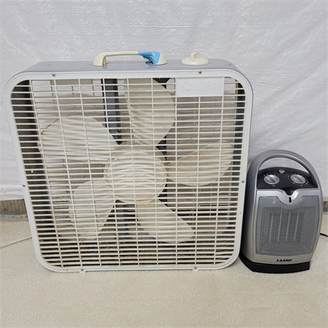 Lasko Box Fan / Intertek Movable Air Heater