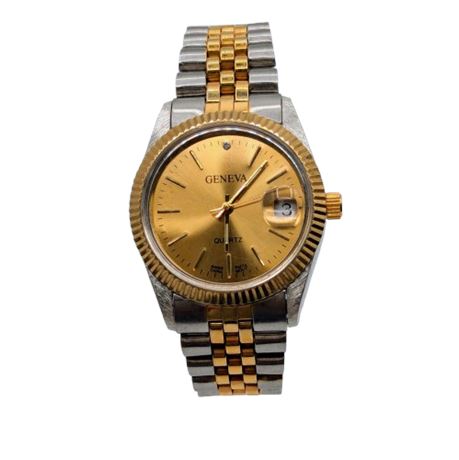 Geneva Two Tone Quartz Watch