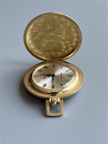 17 jewels goldtone pocket watch