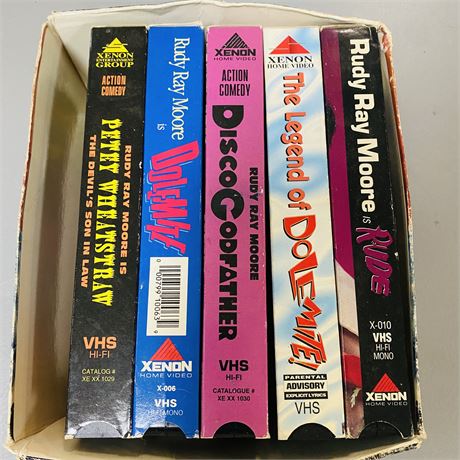 Rudy Ray Moore VHS Tapes