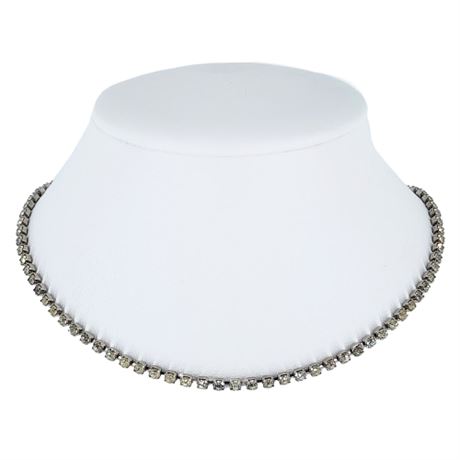 Vintage CORO Minimal Prong Set Rhinestone Necklace