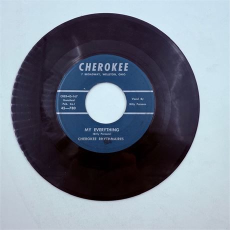 Cherokee Rhythmaires My Everything 45 Vinyl Record
