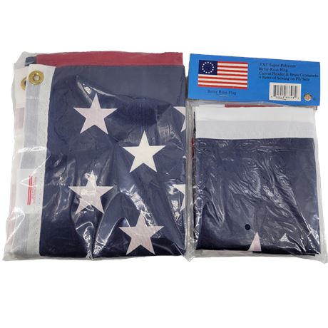 3'x5' Super-Polyester Betsy Ross Flag / Polyester & Cotton United States Flag