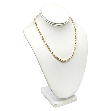 Caspian International 14K Gold & Pearl Necklace
