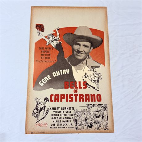 Bells of Capistrano Original 14x22” Movie Poster