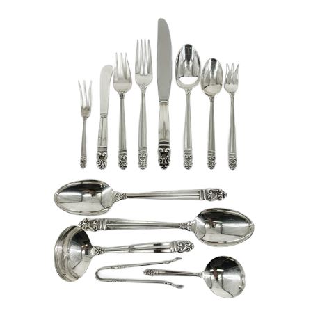Vintage "Royal Danish" International Sterling Flatware Set