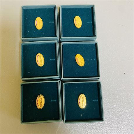 6 NOS Jostens Filter Queen Employee Anniversary Pins