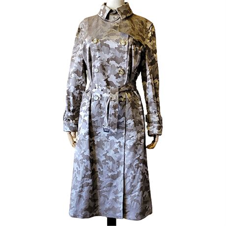 Ramosport Taupe Luxe Camouflage Trench Coat
