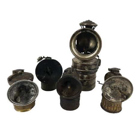Lot of Antique Carbide Lamps