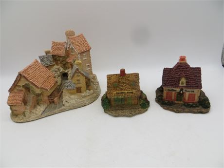 David Win Cottage 1982 & Dept. 56 New England Miniature Cottages 1987