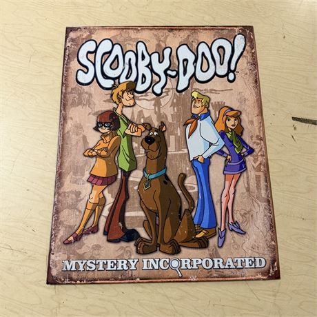 Scooby Doo 12.5x16” Retro Metal Sign