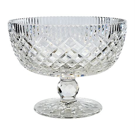 Tyrone Irish Crystal Footed Trifle Compote/Centerpiece Bowl