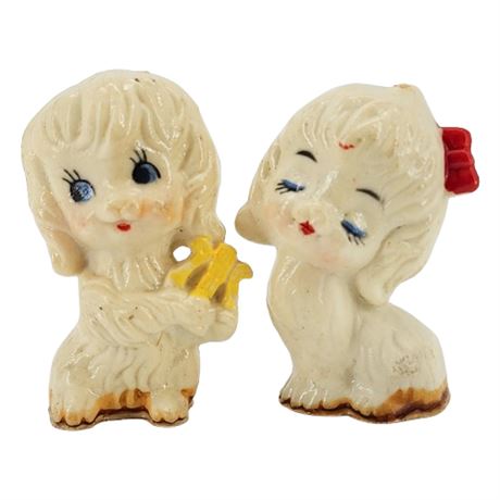 Pair Vintage Anthropomorphic Dog Figurines