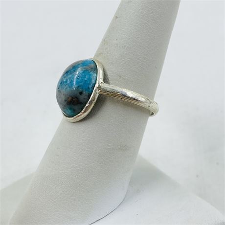 Sterling Turquoise Ring Size 8