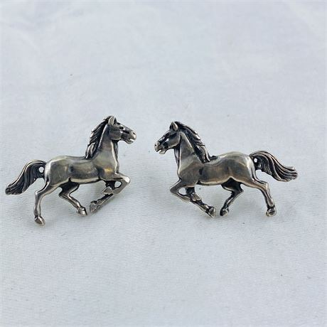 6g Glen Sandoval Sterling Horses Earrings